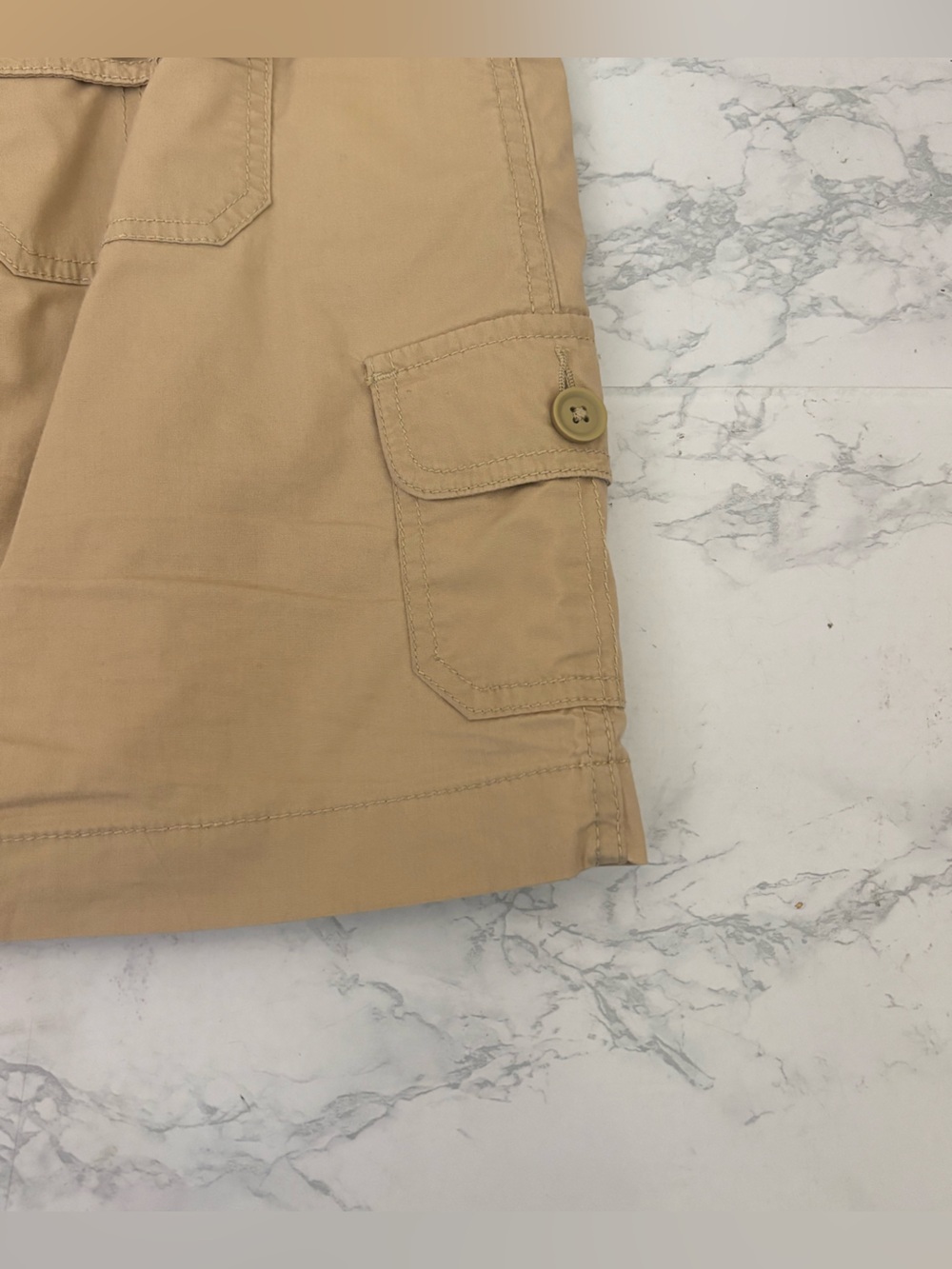 St. John's Bay Skirt Womens Sz 6 Khaki Tan Lightweight Stretch Shorts Lined - Picture 7 of 12